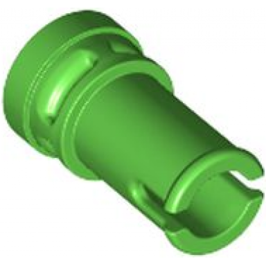 bright green technic pin 1 2 with stud holder