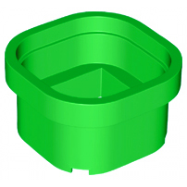 bright green cylinder warp pipe 6 x 6 x 3 1 3