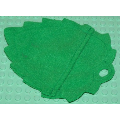 bright green duplo cloth sleeping bag leaf-shaped