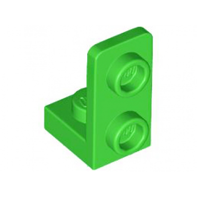 bright green bracket 1 x 1 - 1 x 2 inverted