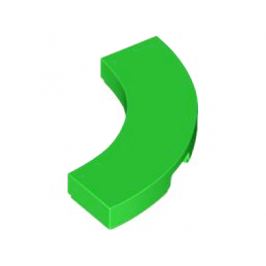 bright green tile round corner 3 x 3 macaroni