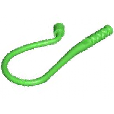bright green minifigure weapon whip bent flexible