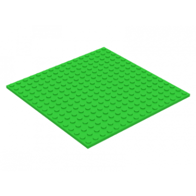 bright green plate 16 x 16
