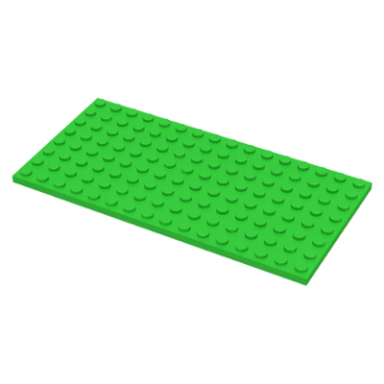 bright green plate 8 x 16