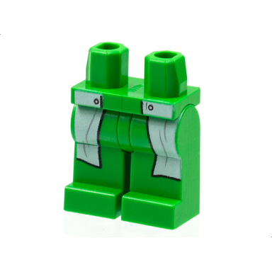 bright green hips and legs with white lab coat pattern doc ock