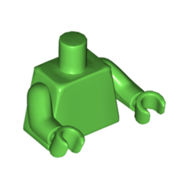 bright green torso plain same color arms same color hands