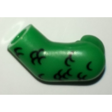 bright green arm left with black scales pattern