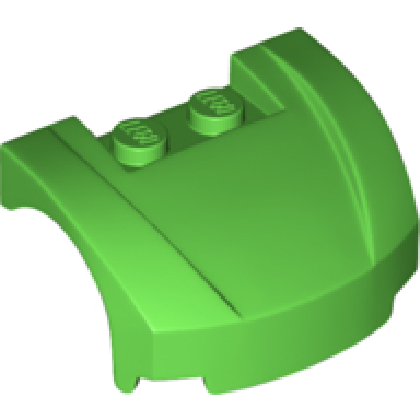 bright green vehicle mudguard 3 x 4 x 1 2 3 curved front