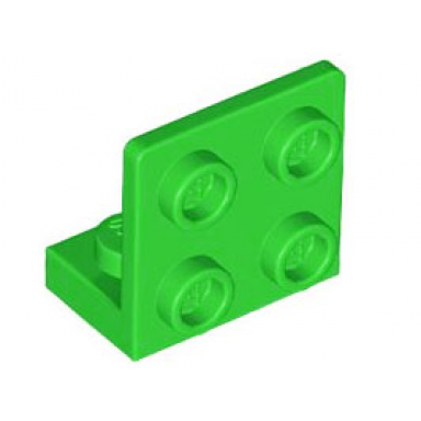 bright green bracket 1 x 2 - 2 x 2 inverted