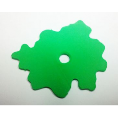 bright green foam scala bush 7 x 6 with hole