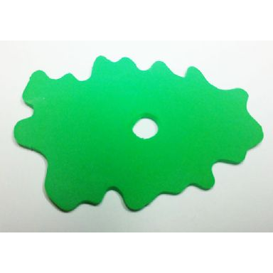 bright green foam scala bush 8 x 5 with hole