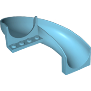 medium azure slide playground 7 x 12 x 8 1 3 curved 180 degrees