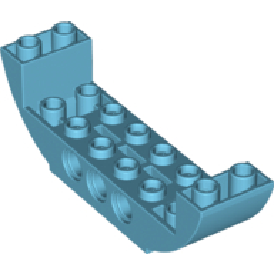 medium azure slope curved 8 x 2 x 2 inverted double
