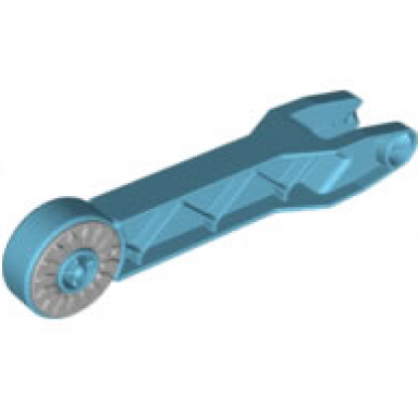 medium azure duplo crane arm with light bluish gray locking ring and drum narrow ridged holder