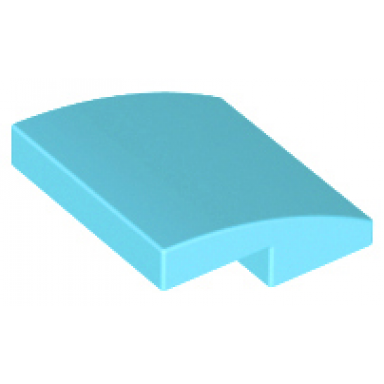 medium azure slope curved 2 x 2 x 2 3