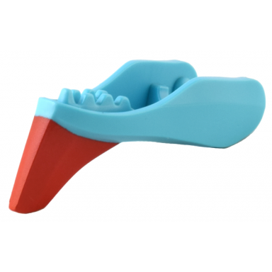 medium azure dragon head avatar ikran jaw lower with red crest pattern