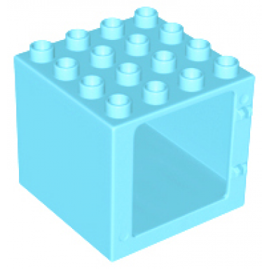 medium azure duplo door window frame 4 x 4 x 3 thin top