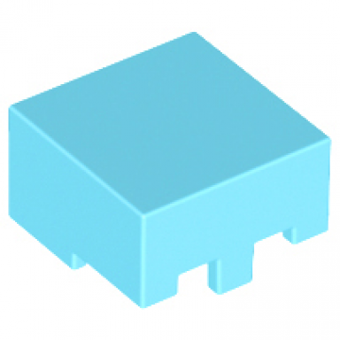 medium azure minifigure headgear helmet rectangular minecraft
