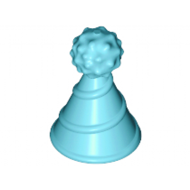 medium azure minifigure hat with small pin party hat