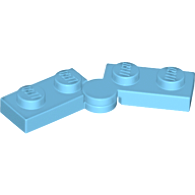 medium azure hinge plate 1 x 4 swivel 2429 2430