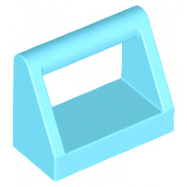 medium azure tile modified 1 x 2 with bar handle