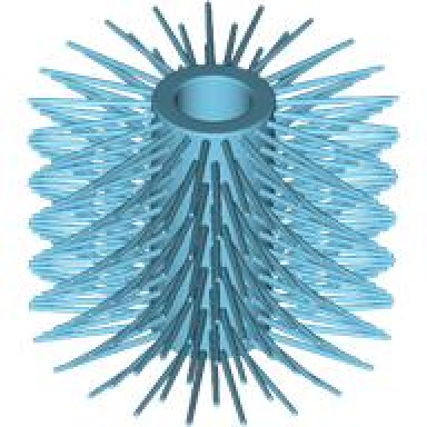 medium azure vehicle brush