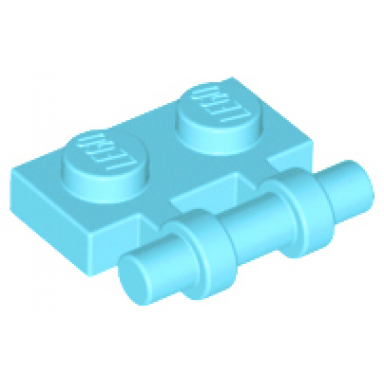medium azure plate modified 1 x 2 with bar handle on side - free ends