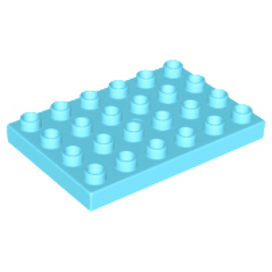 medium azure duplo plate 4 x 6