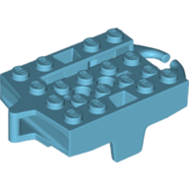 medium azure vehicle base 4 x 5 roller coaster car
