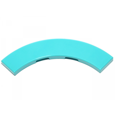 medium azure tile round corner 4 x 4 macaroni