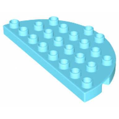 medium azure duplo plate round corner 4 x 8 double