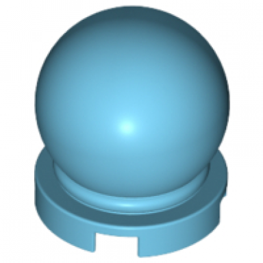 medium azure minifigure utensil crystal ball globe 2 x 2 x 2