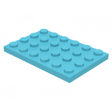 medium azure plate 4 x 6