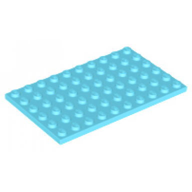 medium azure plate 6 x 10