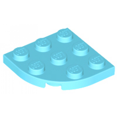 medium azure plate round corner 3 x 3
