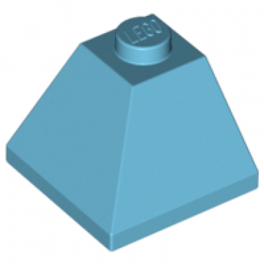 medium azure slope 45 2 x 2 double convex corner