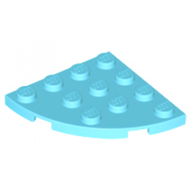 medium azure plate round corner 4 x 4