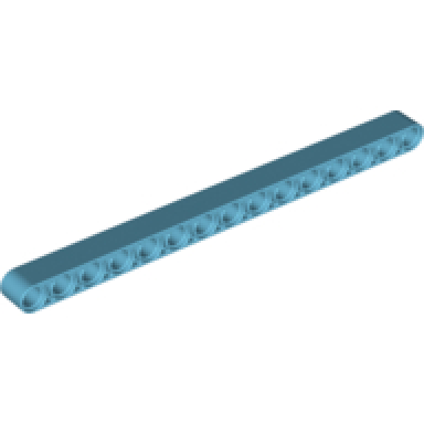 medium azure technic liftarm thick 1 x 15