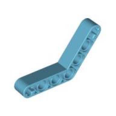 medium azure technic liftarm modified bent thick 1 x 7 4 - 4