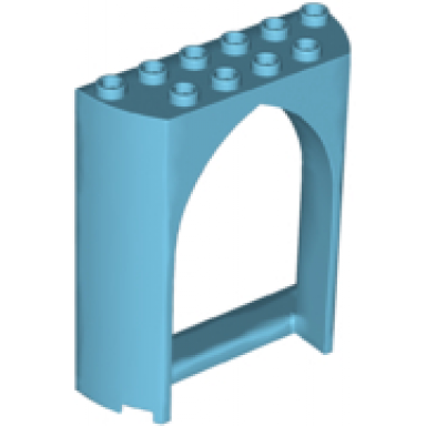 medium azure panel 2 x 6 x 6 with gothic arch