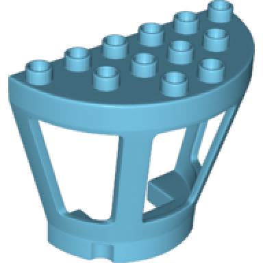 medium azure duplo airport tower with 3 windows