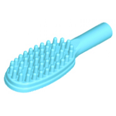 medium azure minifigure utensil hairbrush - 10mm handle