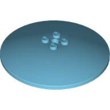 medium azure dish 8 x 8 inverted radar - solid studs