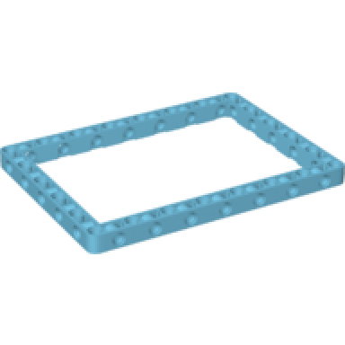 medium azure technic liftarm modified frame thick 11 x 15 open center