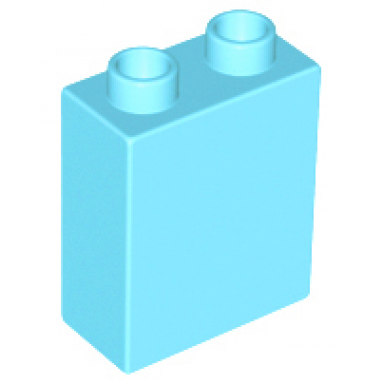 medium azure duplo brick 1 x 2 x 2