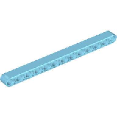 medium azure technic liftarm thick 1 x 13