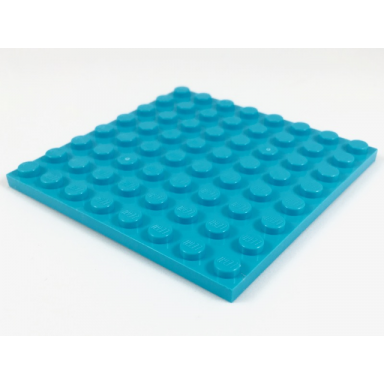 medium azure plate 8 x 8
