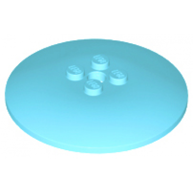 medium azure dish 6 x 6 inverted radar - solid studs