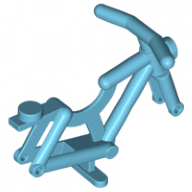 medium azure bicycle frame