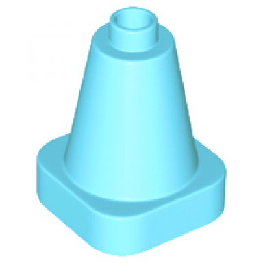 medium azure duplo cone 2 x 2 x 2 square base